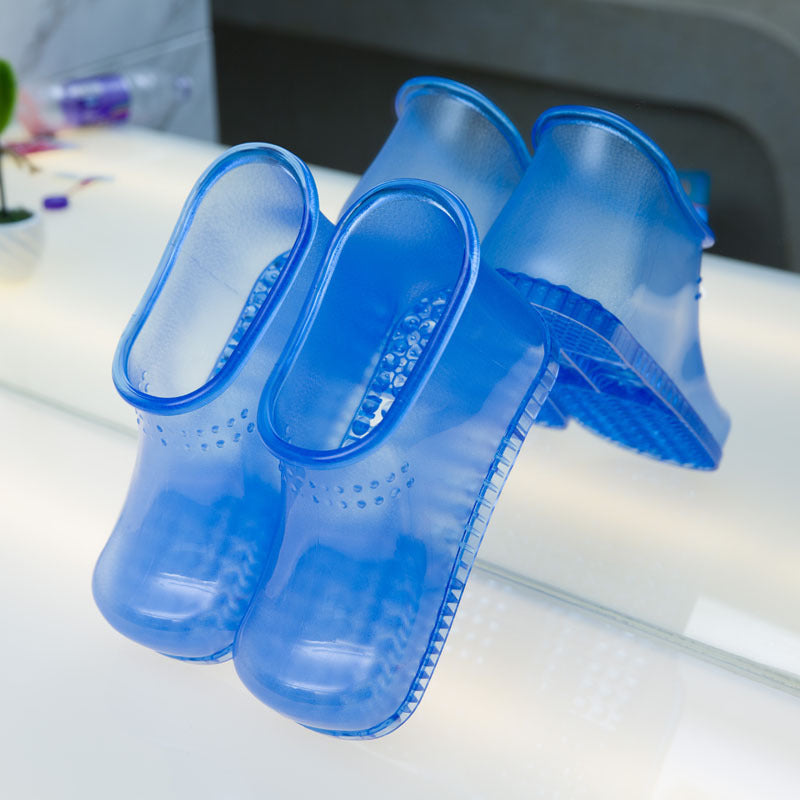 Large size men and women home bathroom foot bath shoes home creative foot massage bag with sandals and slippers summer indoor